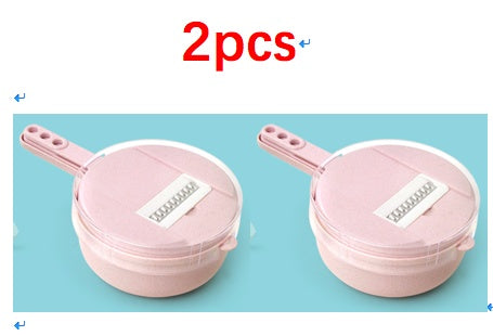 8-in-1 Vegetable Slicer & Grater Set – Mandoline Cutter with Drain Basket