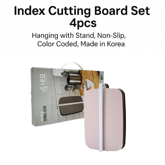 BPA-Free 3-Piece Cutting Board Set with Stand | Made in Korea