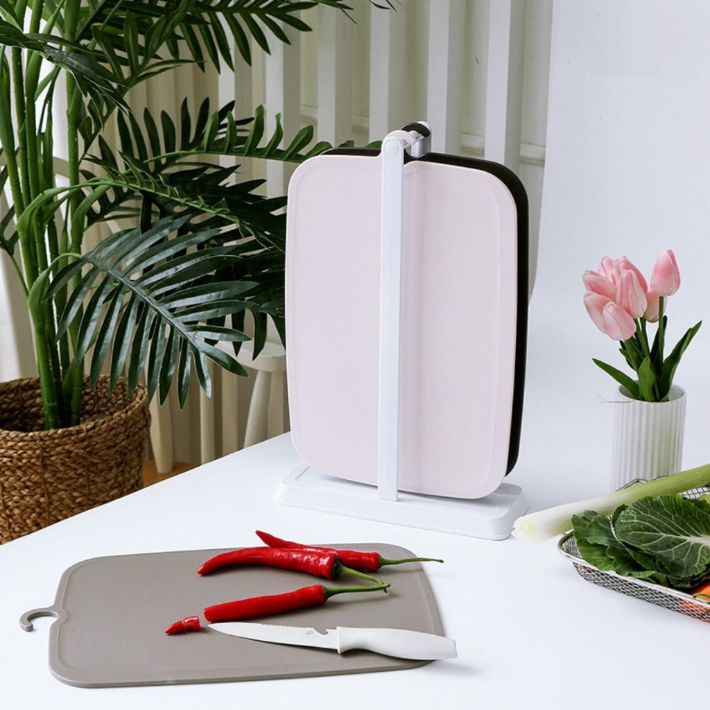 BPA-Free 3-Piece Cutting Board Set with Stand | Made in Korea